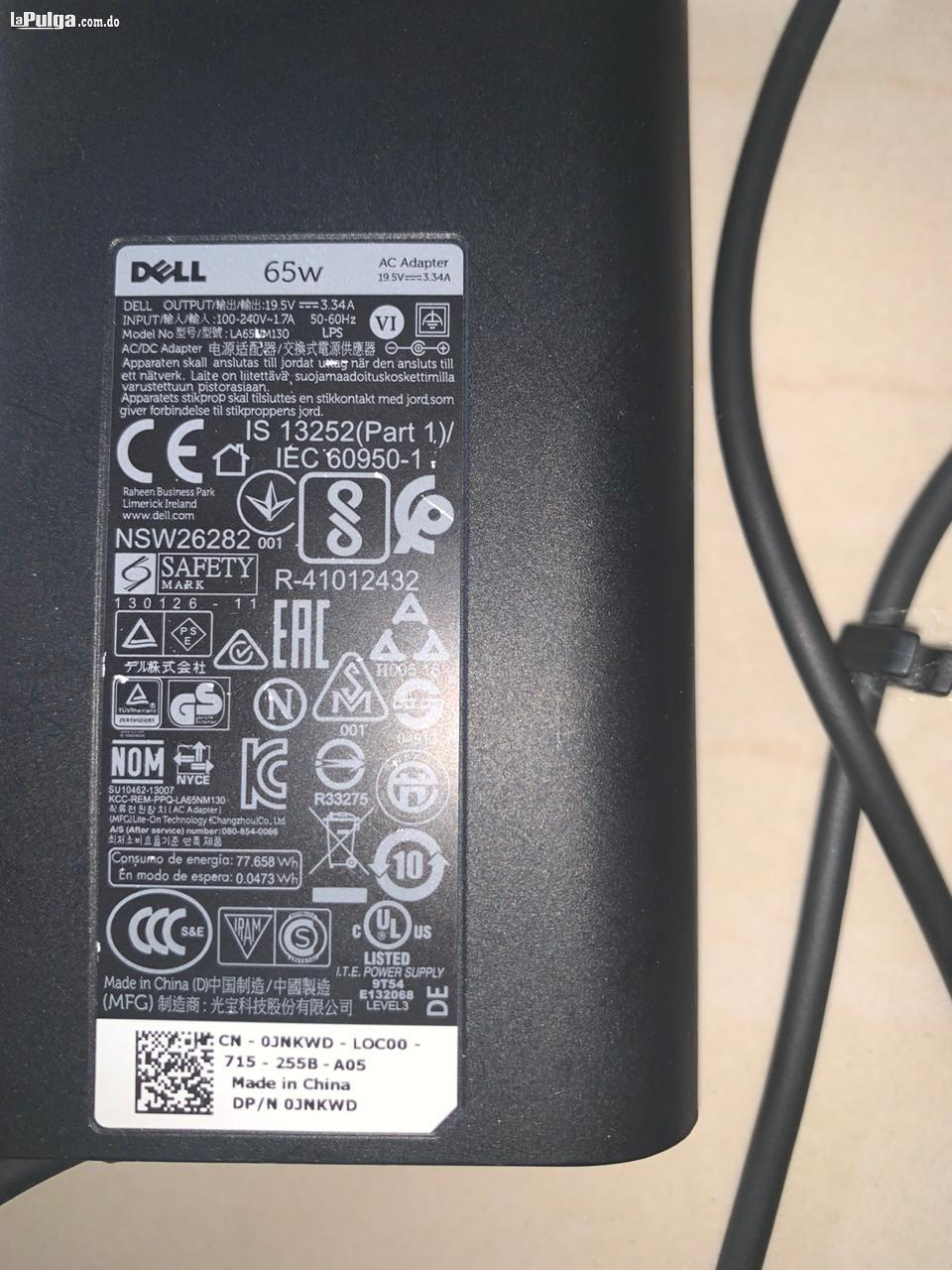 Cargador Dell para laptop 65 W Foto 7162031-3.jpg