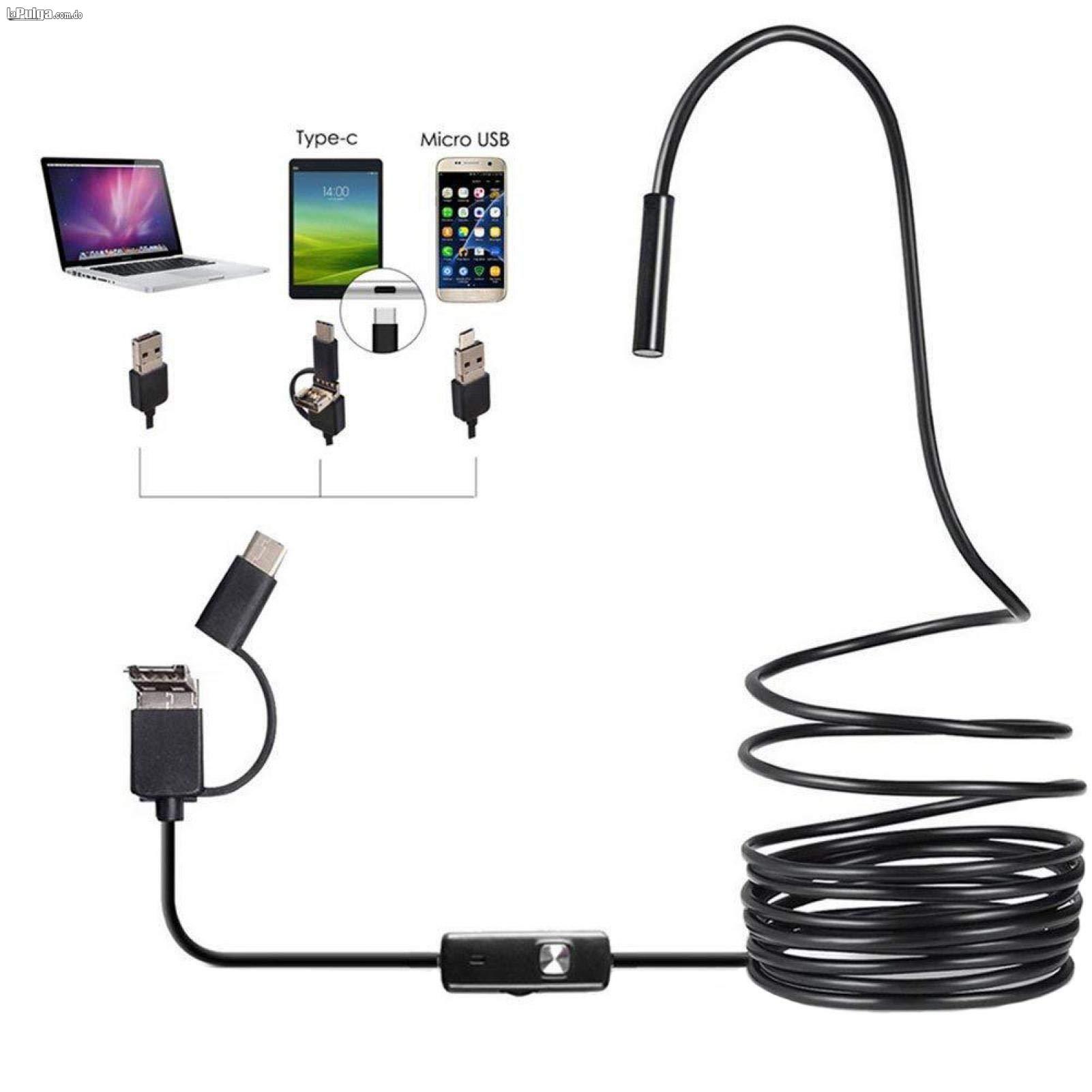 3 en 1 Tipo C Endoscopio 8LED USB Microscopio PC Boroscopio HD Cable  Foto 7162092-1.jpg