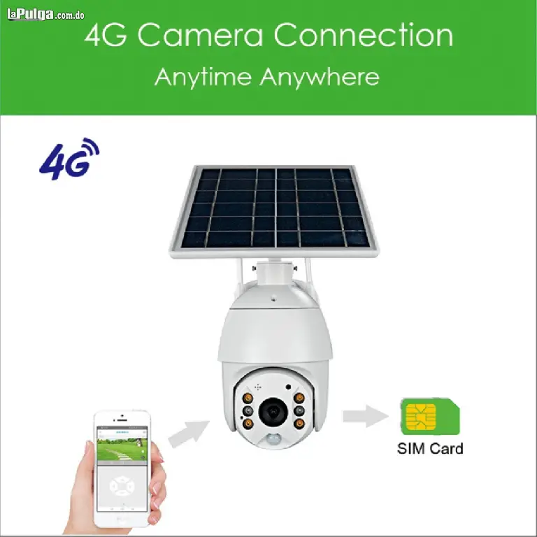 HD 1080P Cámara Solar 4G de Vigilancia detección de movimiento PIR –  DAXACORP