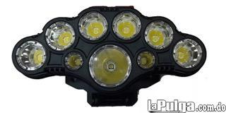 Lampara foco de cabeza con 9 luz led linterna frontal recargable  Foto 7162210-2.jpg