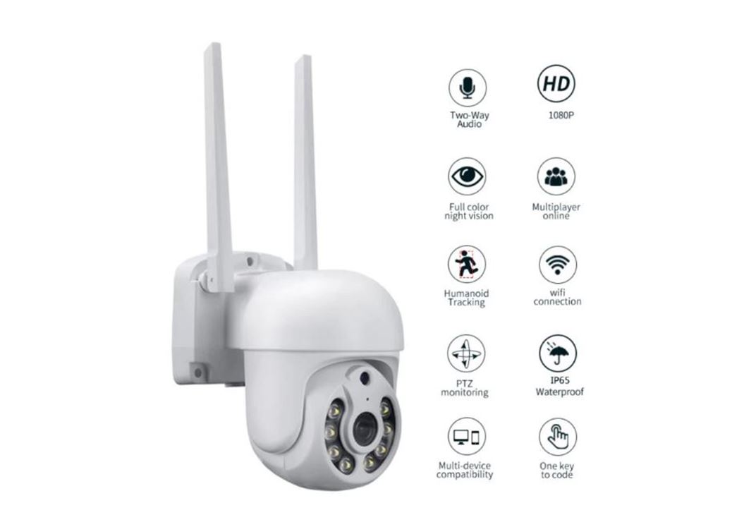 Cámara wifi de exterior PTZ YOOSEE gira 360 grados soporta sol y agua Foto 7165873-1.jpg