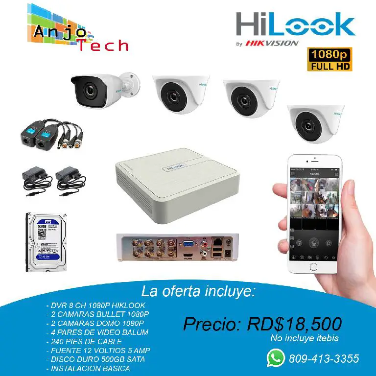 Oferta 4 Cámara de seguridad 1080P instalación  Foto 7166735-1.jpg