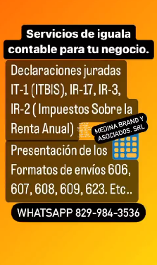 Servicios de Iguala de contabilidad - 606 607 ITBIS. Foto 7169717-3.jpg