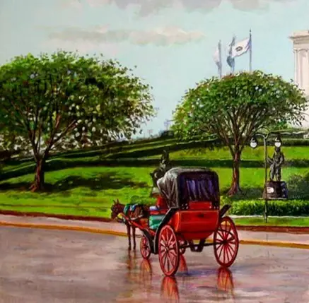 pintor dominicano cuadro costumbrista obra de arte e.vidal Foto 7169915-1.jpg