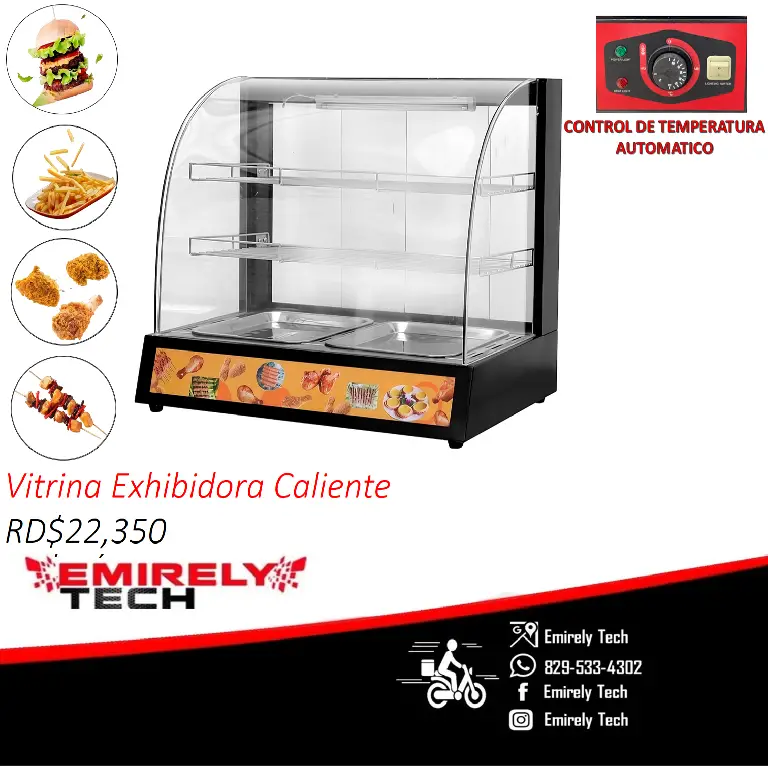 Vitrina electrica exhibidora calentadora de comida rapida Foto 7170344-2.jpg