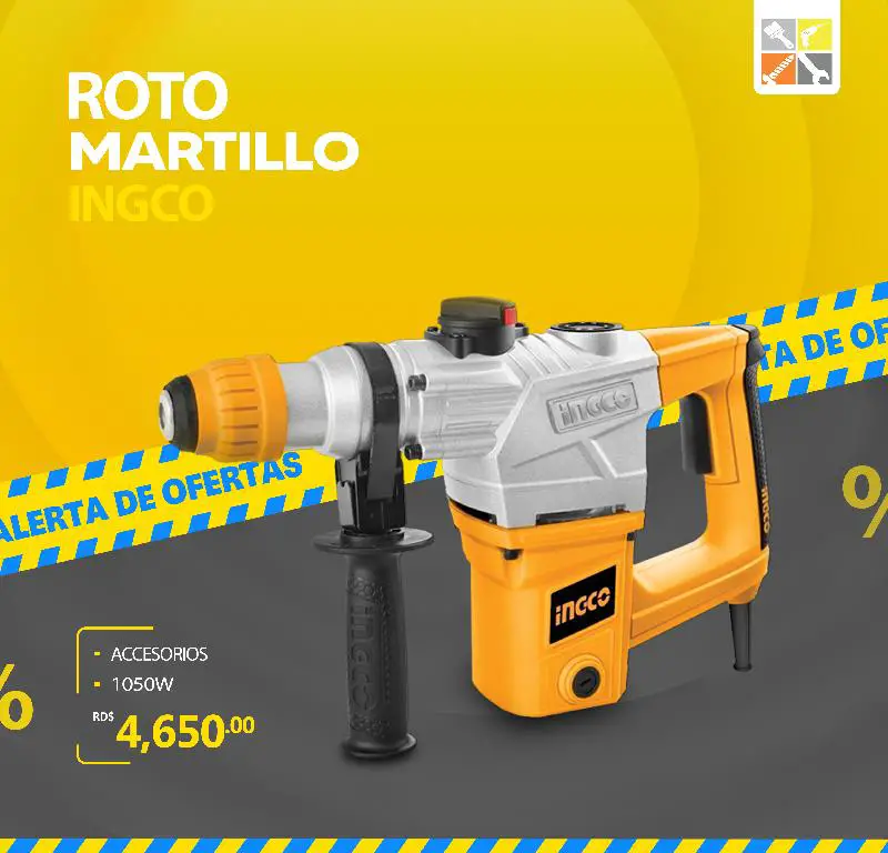 Rotomartillo Ingco 1050W Foto 7171434-1.jpg