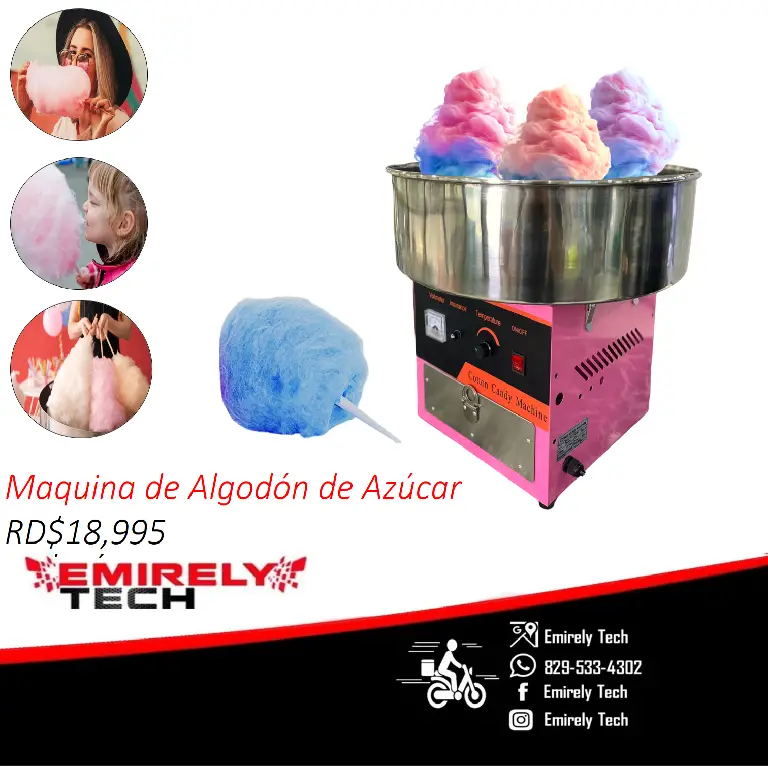 Maquina electrica de algodon de azucar Generadora algodon Foto 7171471-6.jpg