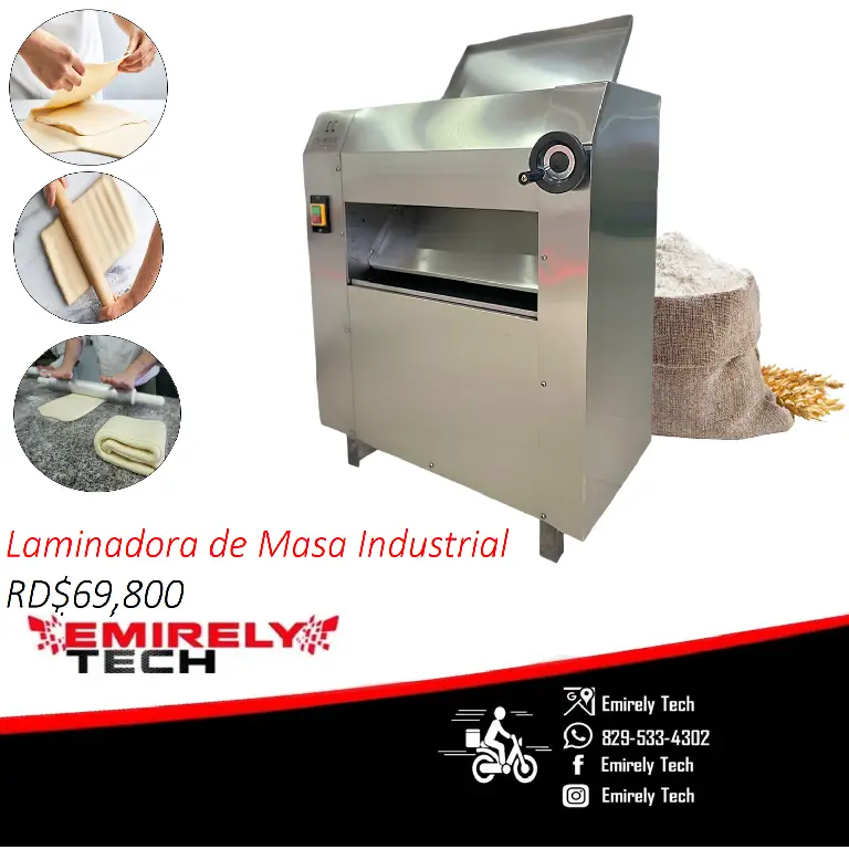 Maquina amasadora industrial rodillos laminadora de masa pan Foto 7171473-b1.jpg