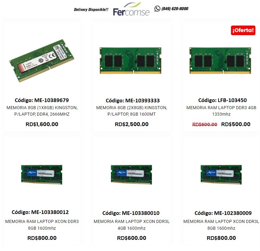 Memoria para CPU y Laptop DDR3 DDR4 DDR5 de varias marcas Foto 7172852-f2.jpg