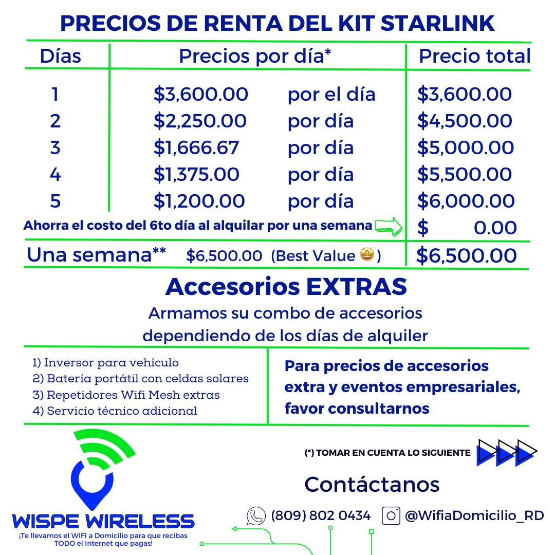 Renta de Internet Starlink por días Foto 7173176-4.jpg