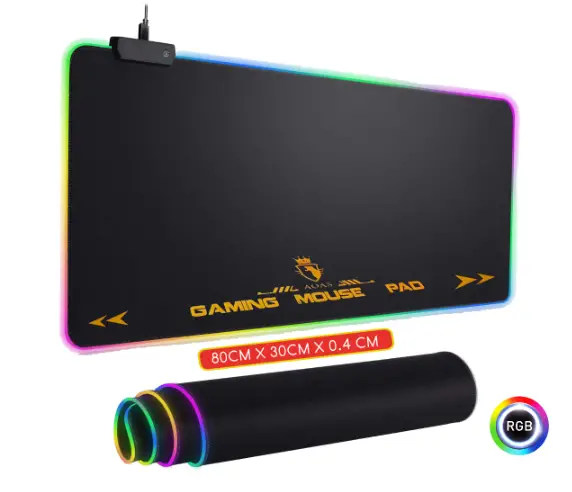 MOUSE PAD ALFOMBRILLA GAMER CON LUCES RGB AOAS S4000  Foto 7182352-3.jpg