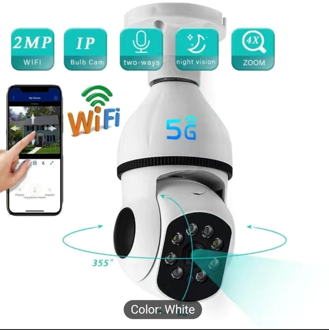 Camara tipo bombillo 360 Audio doble via Wifi 5G Foto 7183756-3.jpg