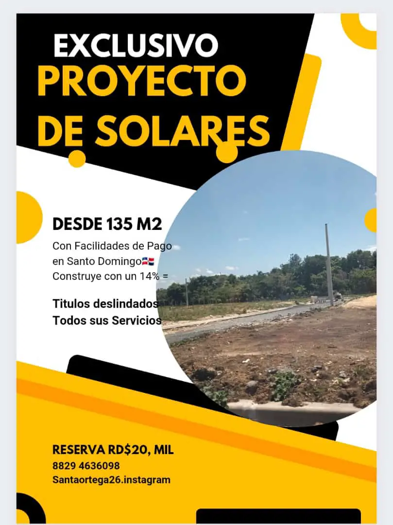 FERIA DE SOLARES EN VILLA MELLA A RD 3000 PESOS EL METRO Foto 7185179-1.jpg