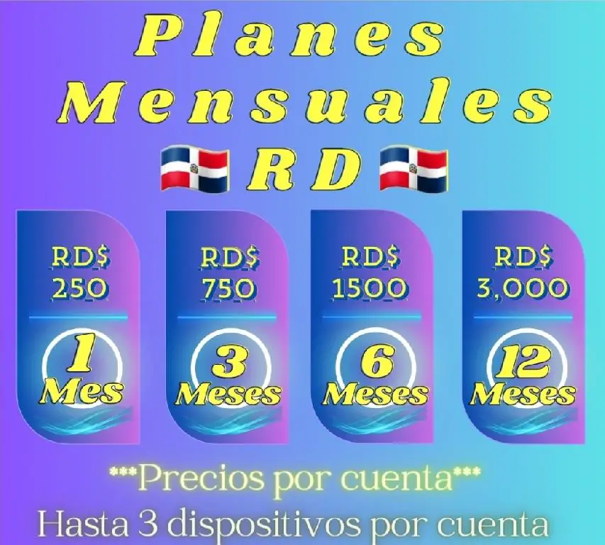 Cuenta IPTV De 1 a 12 Meses