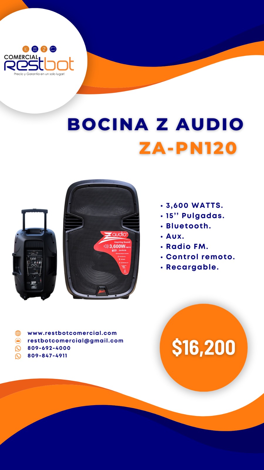 Bocina Z audio Foto 7185591-1.jpg