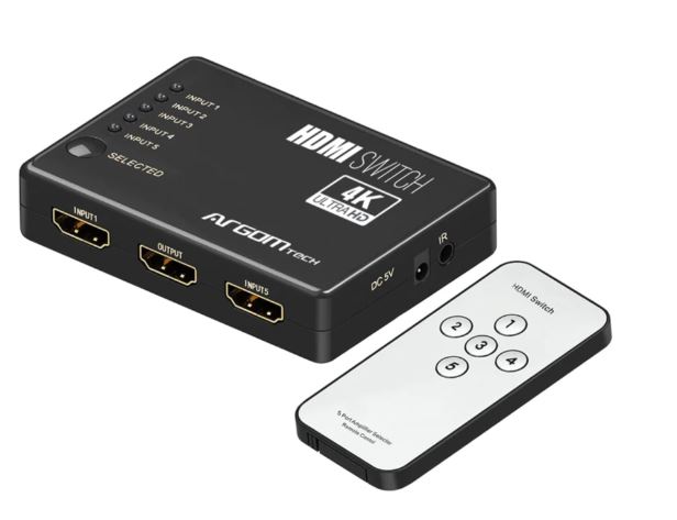 SWITCH DE 5 PUERTOS HDMI ARGOM ARG-AV-5125 Foto 7188448-1.jpg