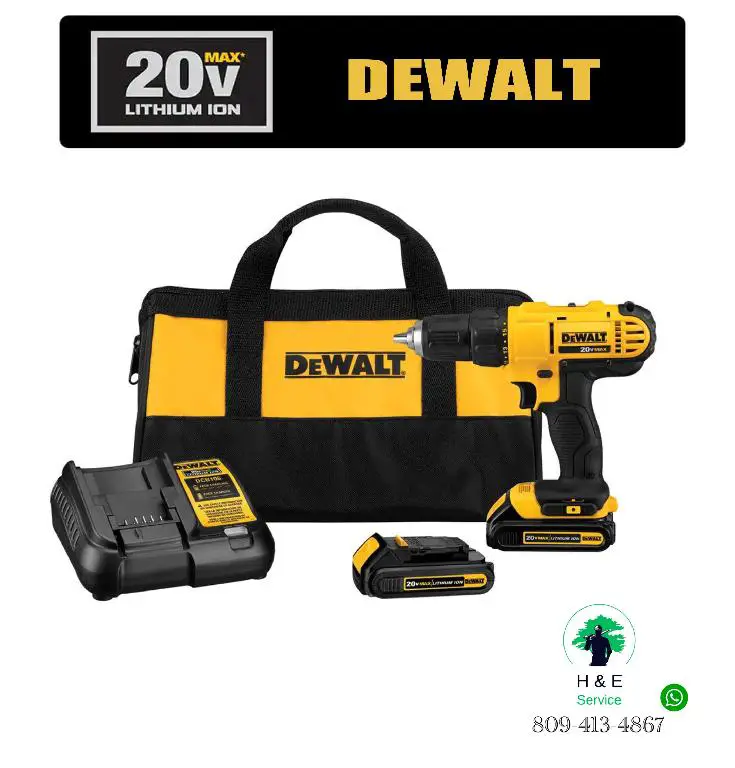  DEWALT Taladro/atornillador inalámbrico de 20 Voltios MAX Foto 7189096-1.jpg