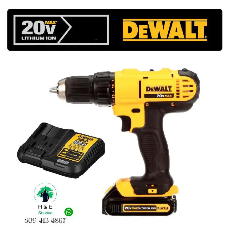  DEWALT Taladro/atornillador inalámbrico de 20 Voltios MAX Foto 7189096-2.jpg