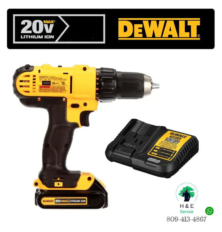  DEWALT Taladro/atornillador inalámbrico de 20 Voltios MAX Foto 7189096-3.jpg