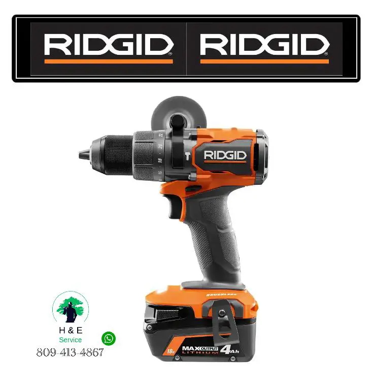 RIDGID Taladro percutor de 1/2. con Batería de 4 Amperios  Foto 7189108-1.jpg