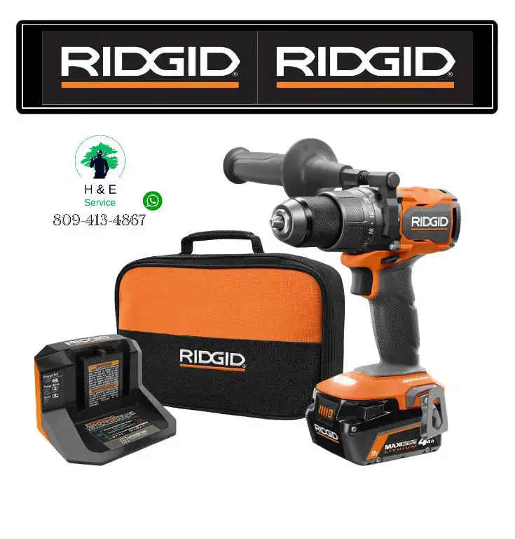 RIDGID Taladro percutor de 1/2. con Batería de 4 Amperios  Foto 7189108-2.jpg