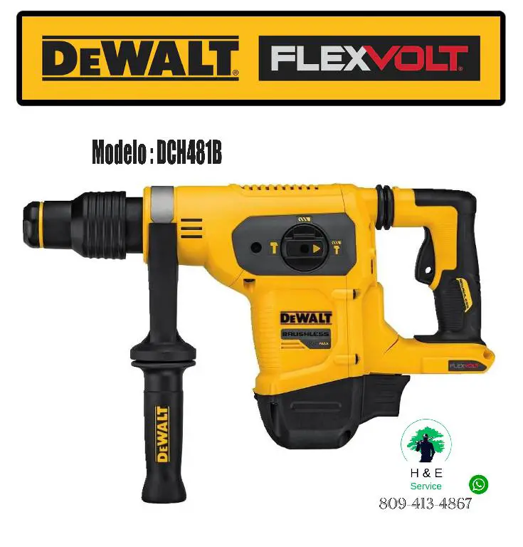 DEWALT Rotomartillo Inalámbrico SDS MAX de 1-9/16 pulgadas Foto 7189130-3.jpg