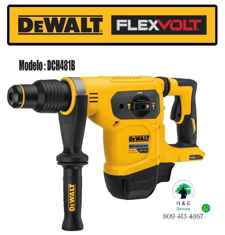 DEWALT Rotomartillo Inalámbrico SDS MAX de 1-9/16 pulgadas Foto 7189130-4.jpg