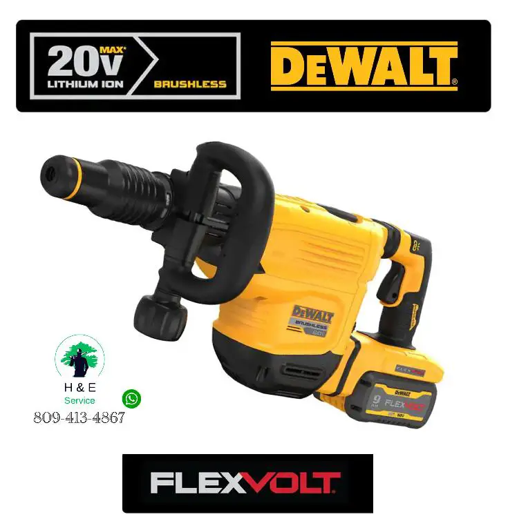 DEWALT Taladro Martillo picador inalámbrico SDS MAX de 3/4 Foto 7189138-1.jpg