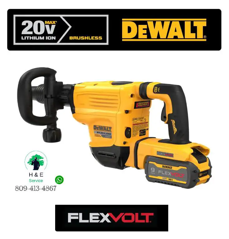 DEWALT Taladro Martillo picador inalámbrico SDS MAX de 3/4 Foto 7189138-2.jpg