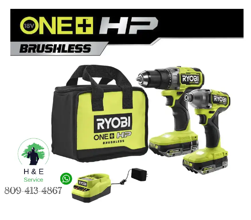 Kit de taladro RYOBI ONE HP de 18 Voltios  Foto 7189368-1.jpg