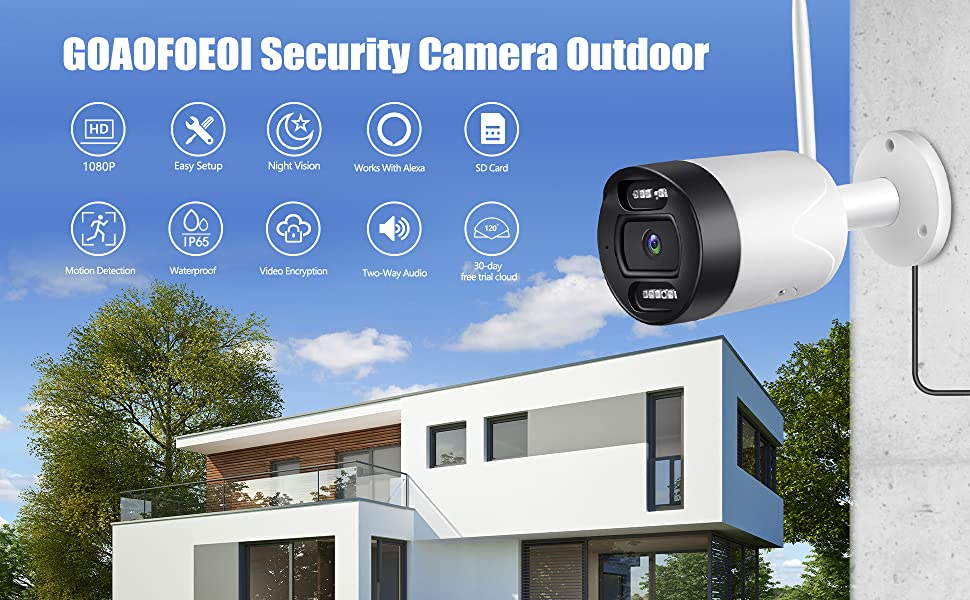 Camara de Seguridad Wifi Bullet 1080P Audio Bidireccional  Foto 7189373-1.jpg