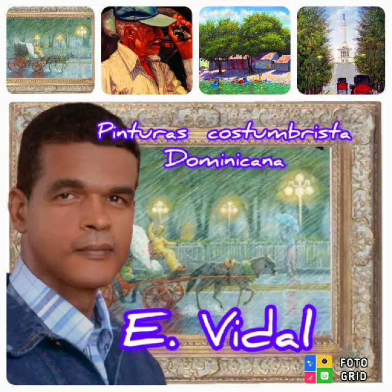 Pintor Dominicano cuadro Costumbrista Obra De Arte E.vidal Foto 7189546-5.jpg