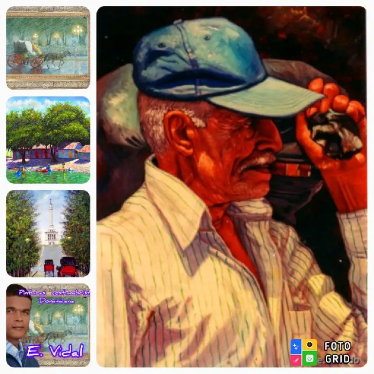 Pintor Dominicano cuadro Costumbrista Obra De Arte E.vidal Foto 7189546-7.jpg