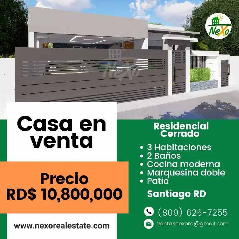 Casa Nueva en Residencial Cerrado Santiago HFC-217 Foto 7189786-1.jpg