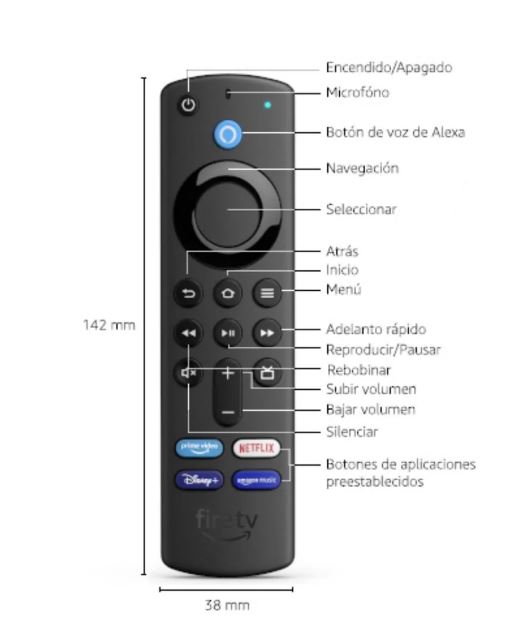 Control remoto para amazon fire stick todas las versiones   Foto 7190345-4.jpg