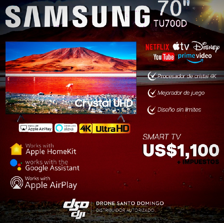 Samsung TV 70 Class TU700D 4K Crystal UHD HDR Smart TV 202 Foto 7192293-1.jpg