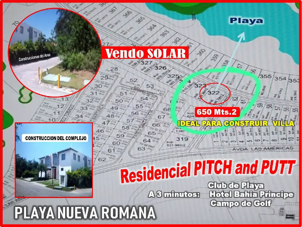 Vendo Solar de  650 Mts.2  para Villa dentro del  RESIDENCIA Foto 7192928-J1.jpg