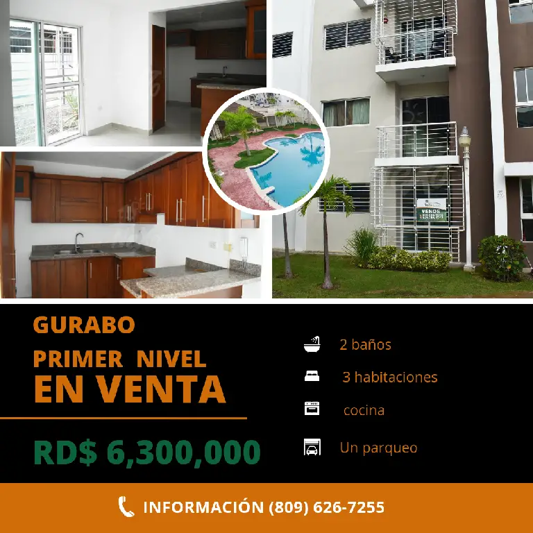 Venta de Apartamento 1er Nivel con Piscina Santiago HFA-257 Foto 7194882-1.jpg