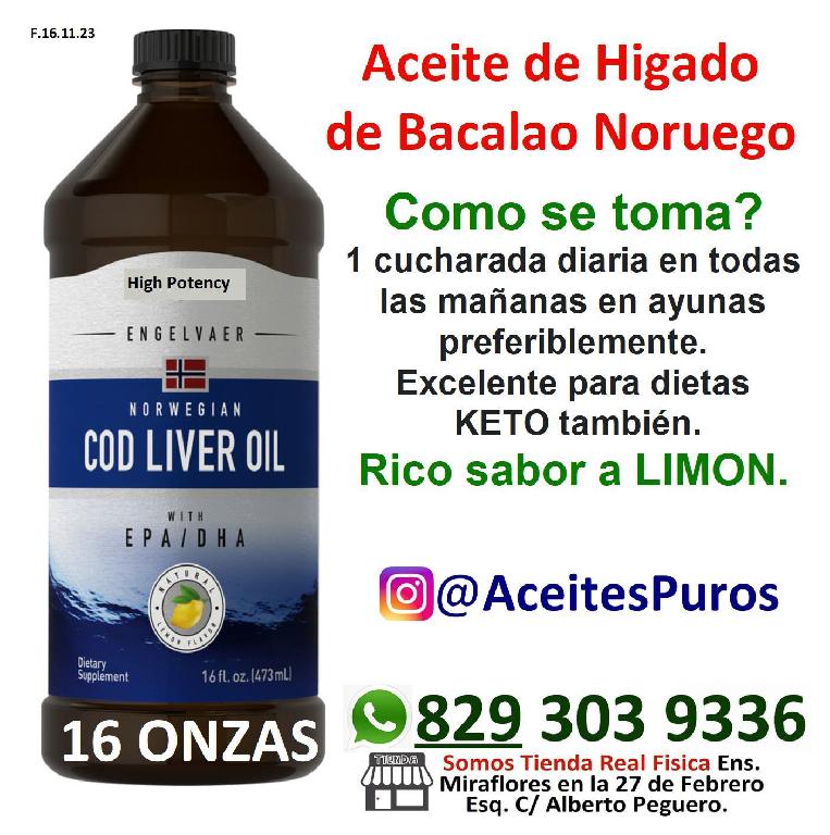 Aceite de hígado de bacalao líquido noruego natural  Foto 7195065-2.jpg