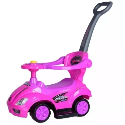 Carrito De Jalar Enpujar Para Bebe Niña Rosa Con Mango Sonidos