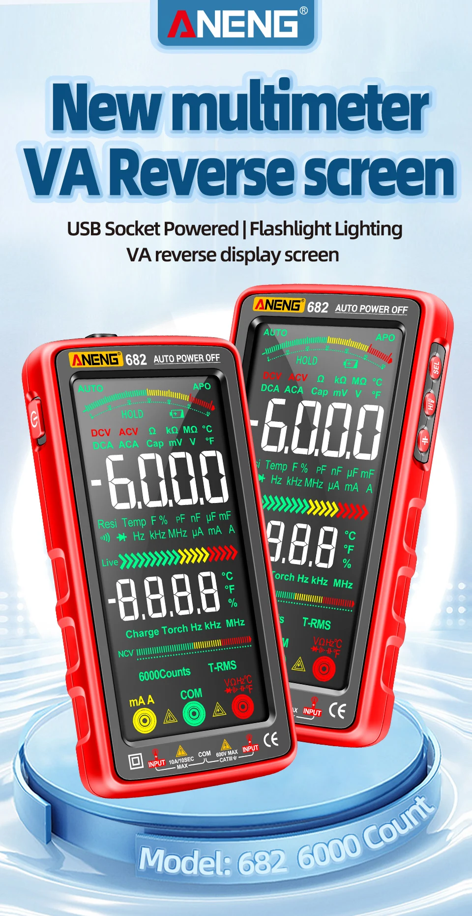 Tester Digital profesional recargable 681 probador de volta Foto 7201578-k1.jpg