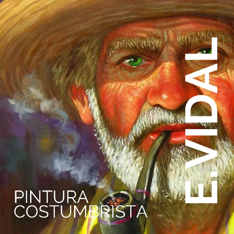 pintor dominicano cuadro costumbrista obra de arte e.vidal Foto 7203128-5.jpg