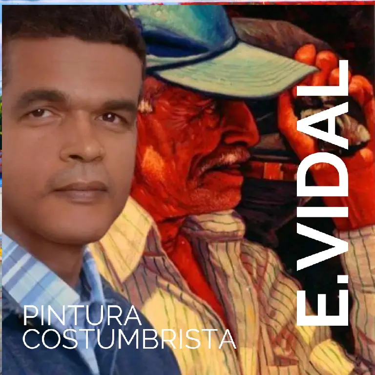 Pintor Dominicano cuadro Costumbrista Obra De Arte E.vidal Foto 7203615-1.jpg