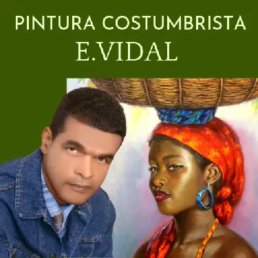 Pintor Dominicano cuadro Costumbrista Obra De Arte E.vidal Foto 7205696-1.jpg