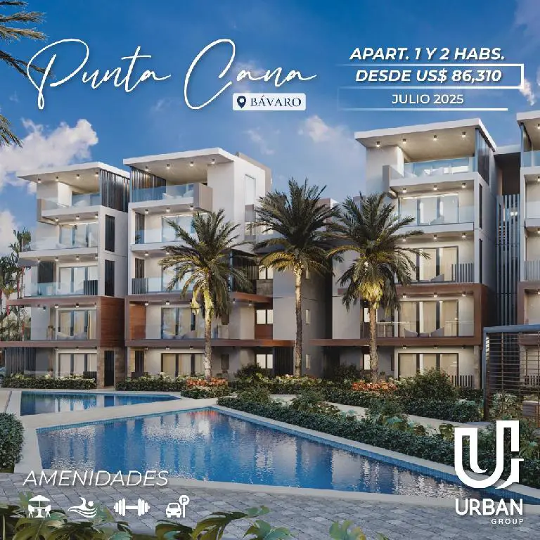 Apartamentos a minutos de Playa Bavaro en Punta Cana Foto 7206024-3.jpg