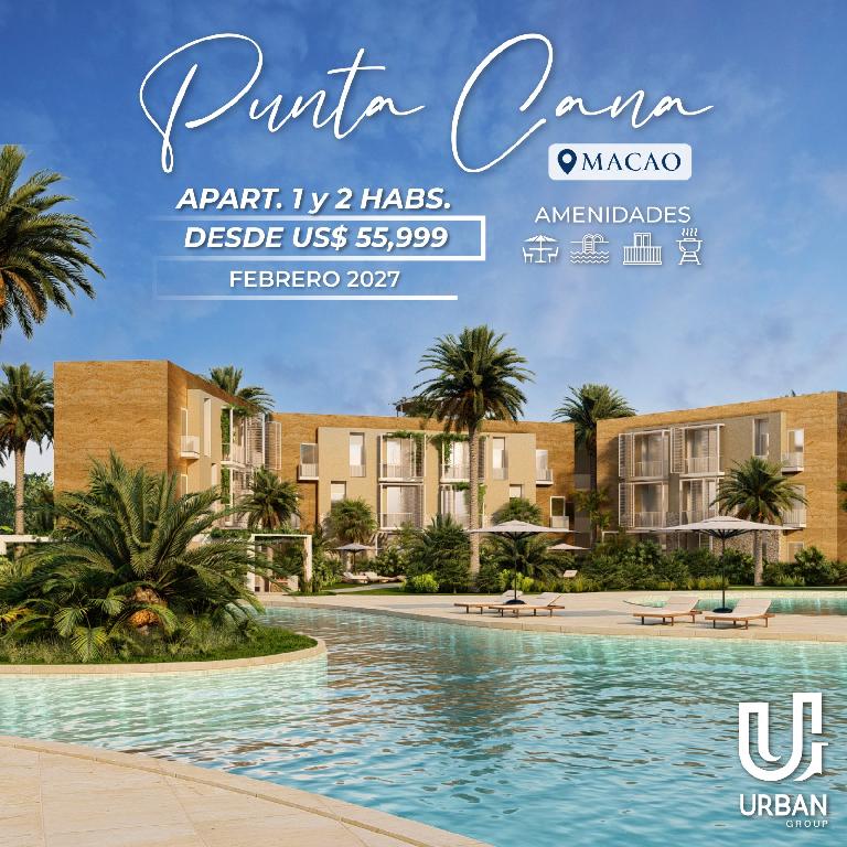Apartamentos de 1 y 2 Habitaciones Con Club de Playa en Punta Cana Foto 7206388-3.jpg