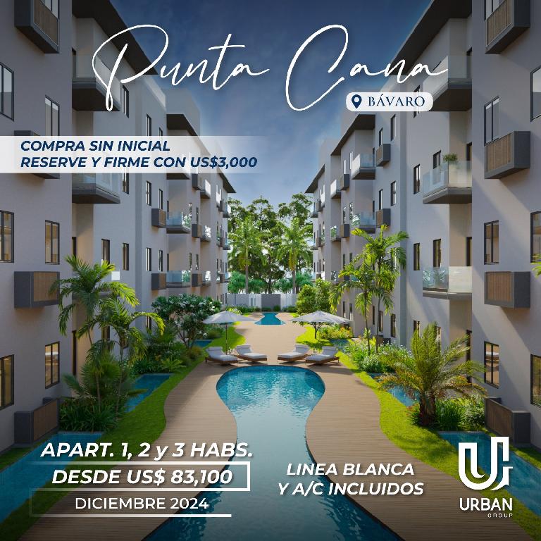 Apartamentos con Linea Blanca y A/C desde US83100 Punta Cana Foto 7206389-3.jpg