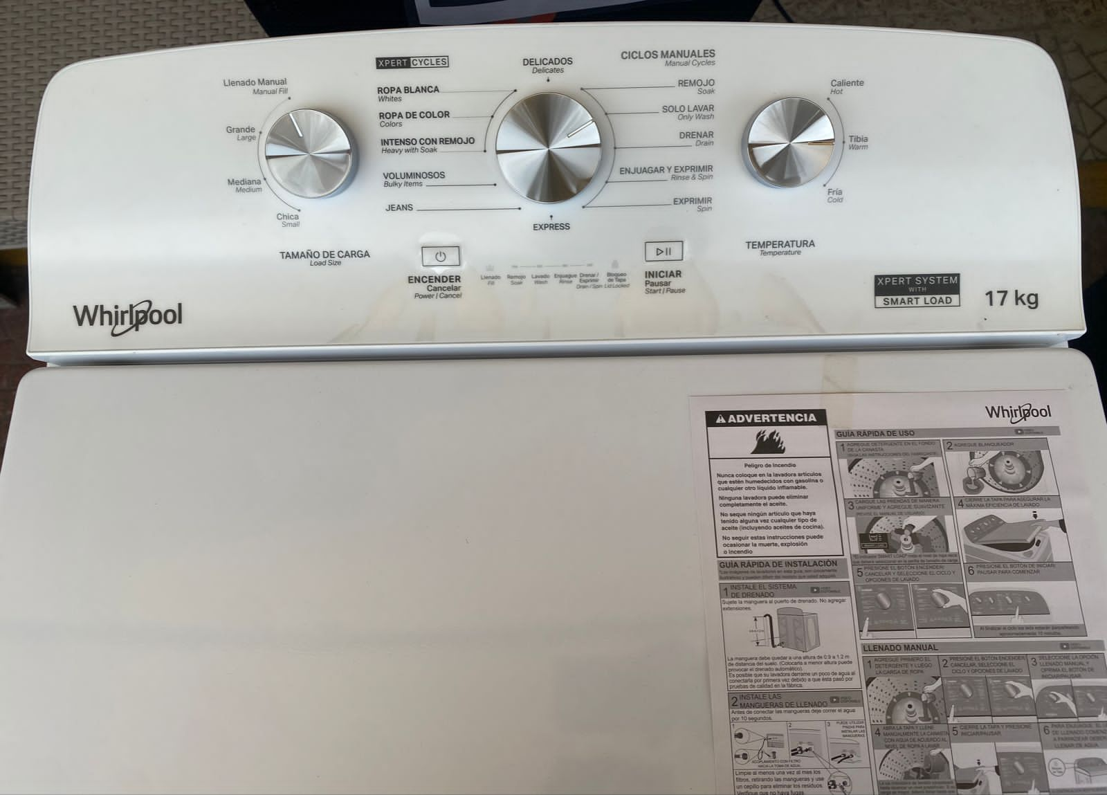 Lavadora Automática Whirlpool 17KG 8MWTW1713MJQ