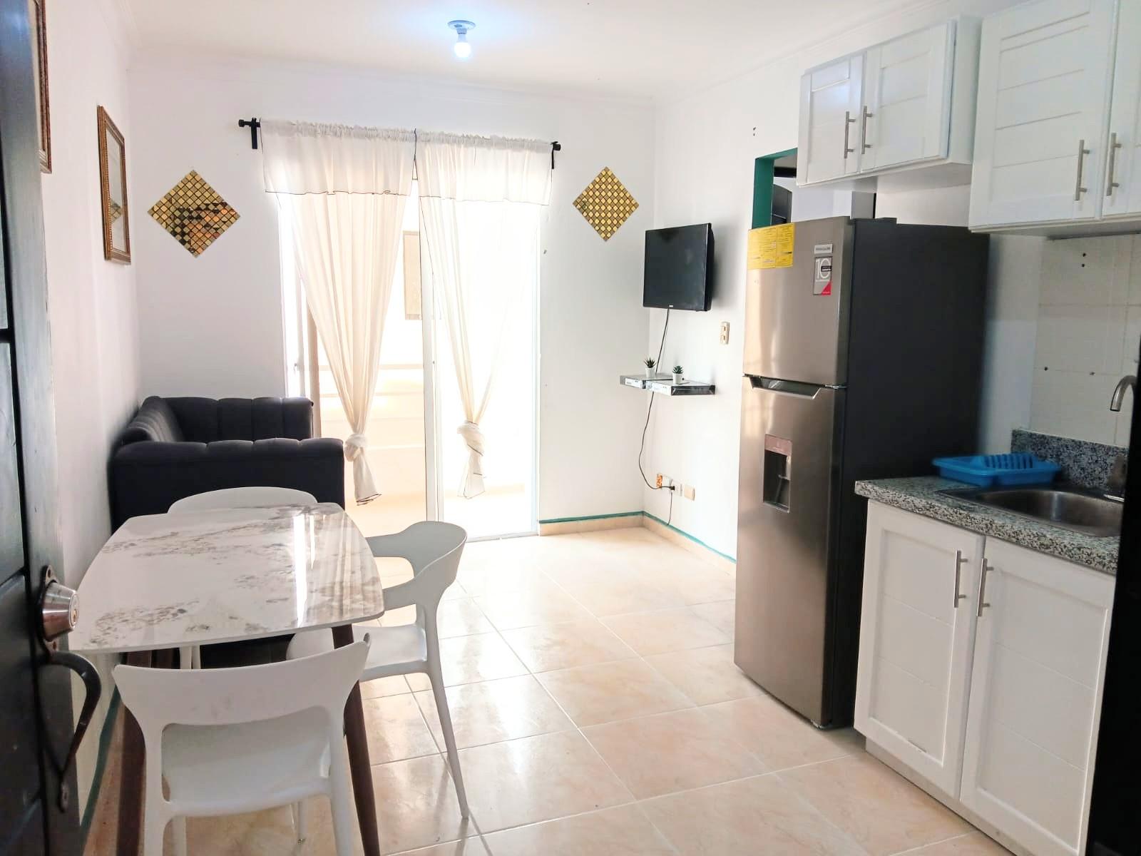 Apartamento amueblado en alquiler en Pueblo Bávaro  Foto 7208764-3.jpg