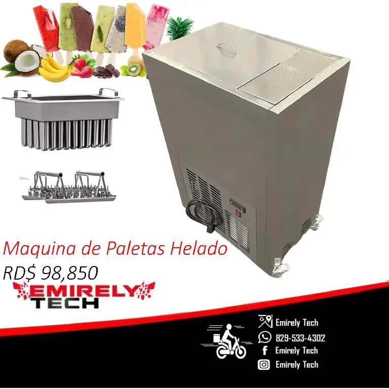 Maquina de paletas helado de fruta heladeria heladera acero inoxidable Foto 7209656-1.jpg